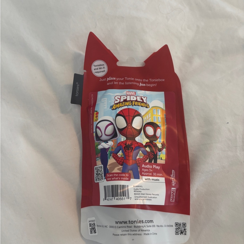 Tonies NIB Spidey Amazing Friends Audio Play Toy - Red - Picture 2 of 2
